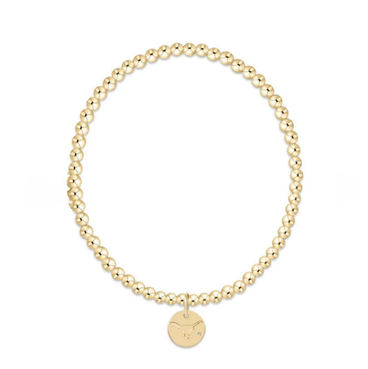 Enewton Ecollegiate EXTENDS Classic Gold 3mm Bracelet - University of Texas Austin Disc