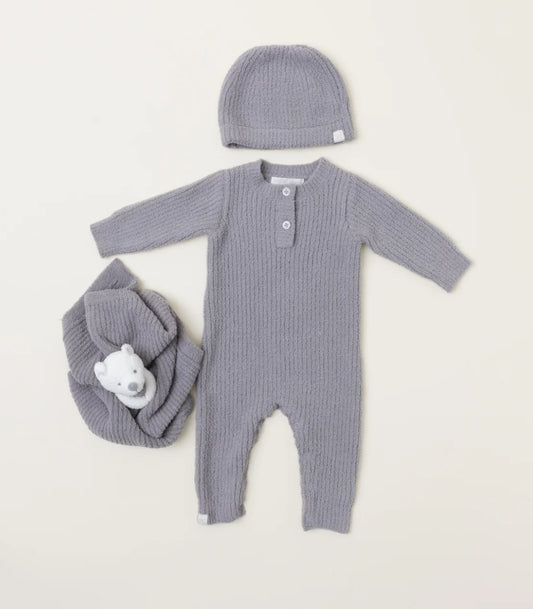 Barefoot Dreams CozyChic Ribbed Baby Bundle-Dove Gray