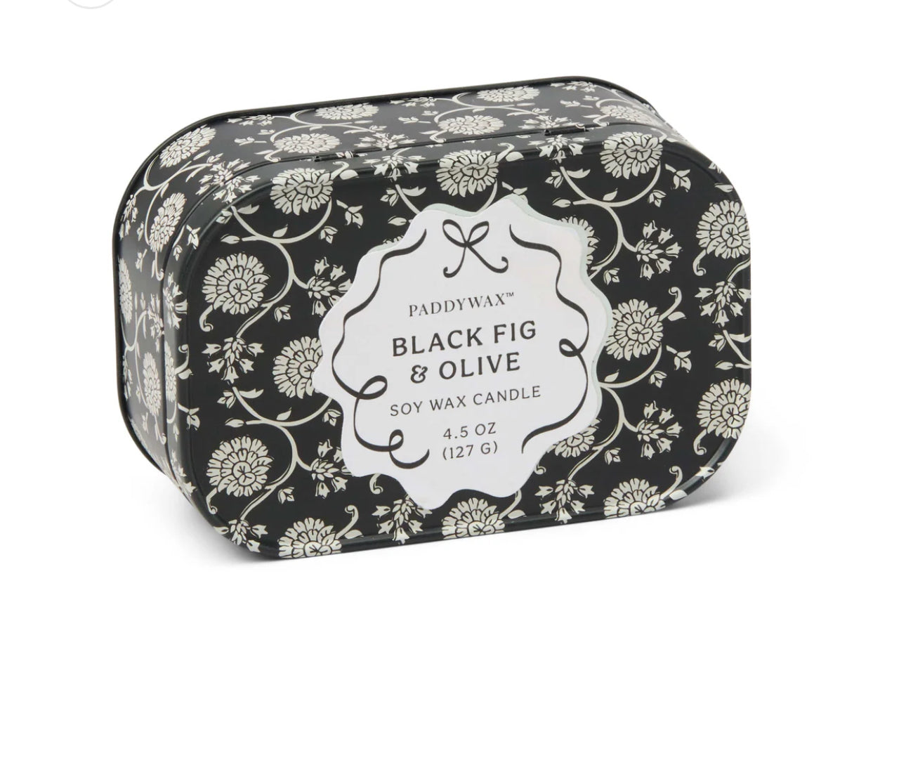 Paddywax Cherie Printed Tin - Black Fig & Olive