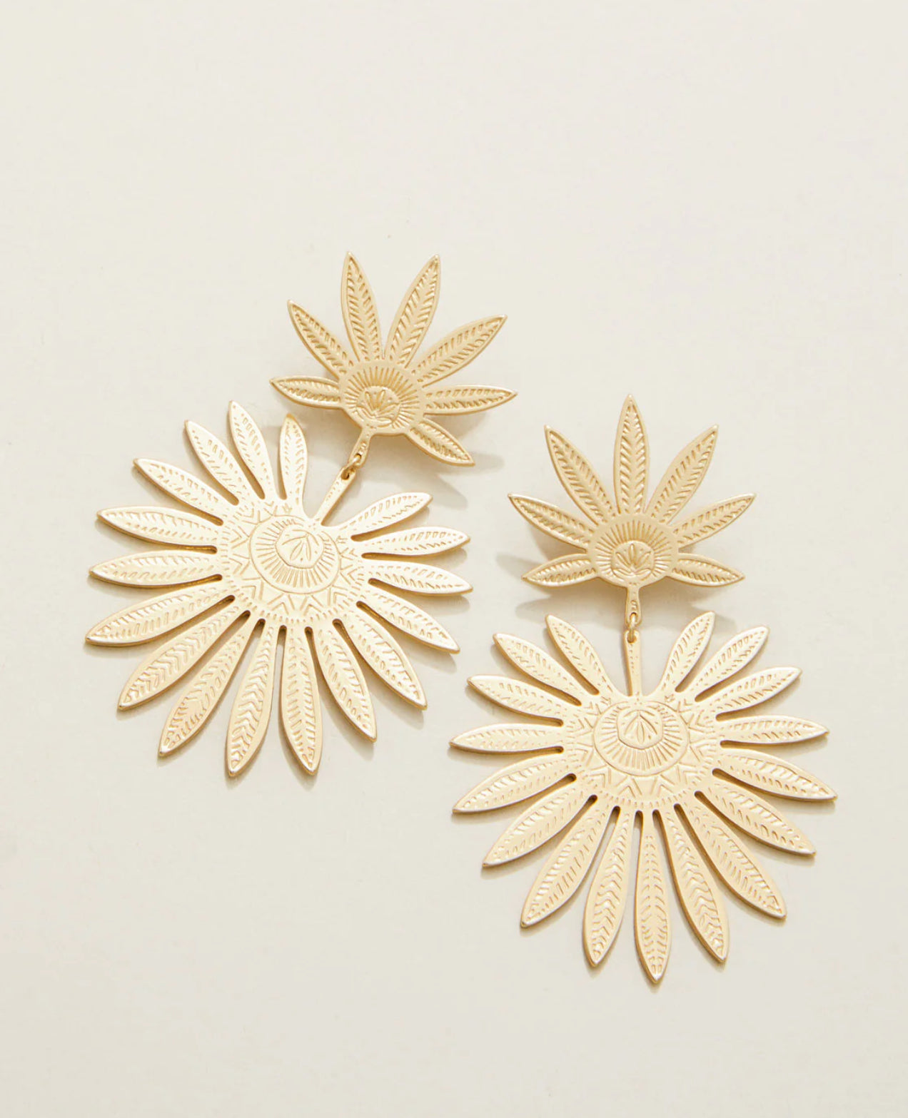 Spartina 449 Palmetto Earrings-Gold