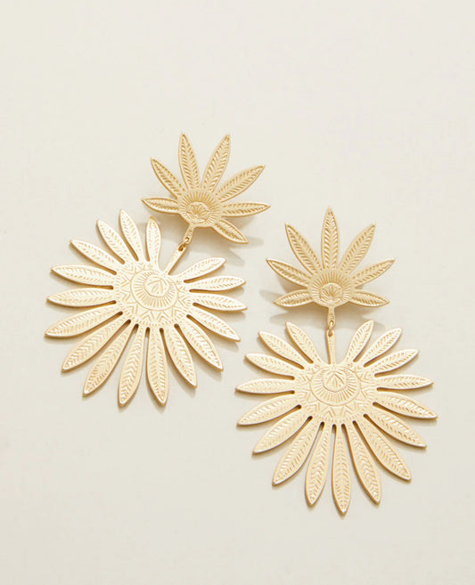 Spartina 449 Palmetto Earrings-Gold