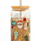 1 Canoe 2 "Around the Tree" Glass Can with Straw