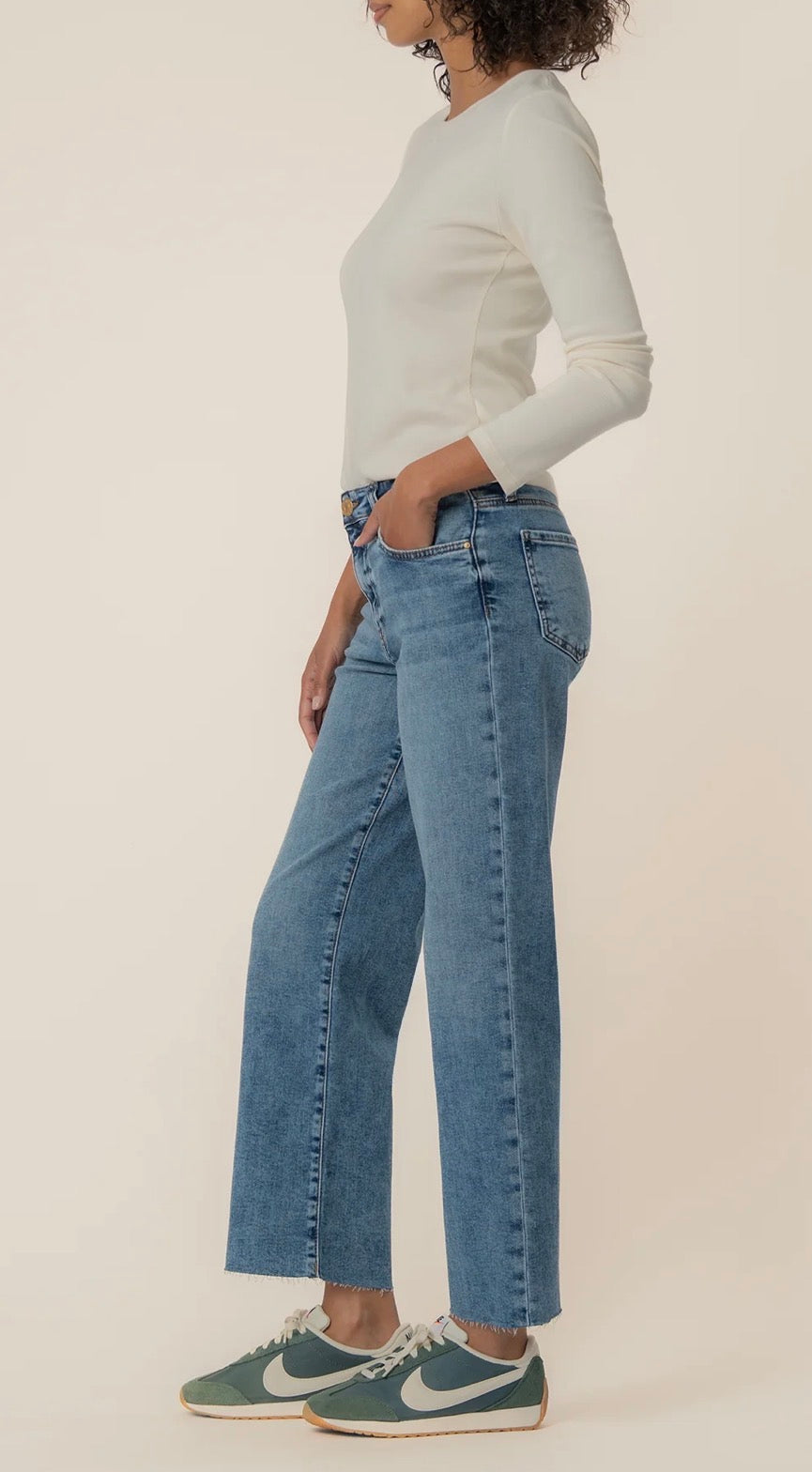 Kut from the Kloth "Charlotte" High Rise Wide Leg-Star