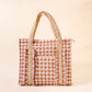 The Darling Effect Everyday Quilted Tote Bag-Maple Gingham