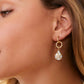 Spartina 449 Starfish Groupie Earrings-Pearl/Gold