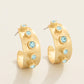 Spartina 449 Estate Petite Hoop Earrings-Blue