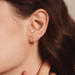 LeMel “Everyday CZ” Huggie Earrings-Silver