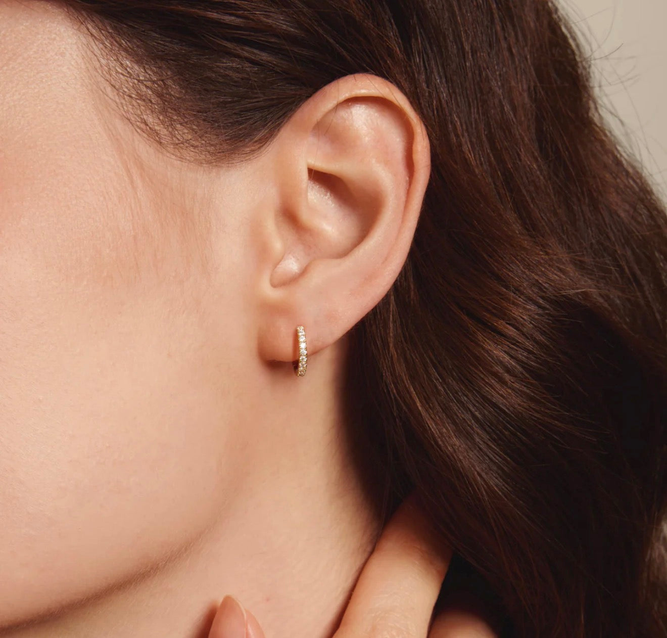 LeMel “Everyday CZ” Huggie Earrings-Silver