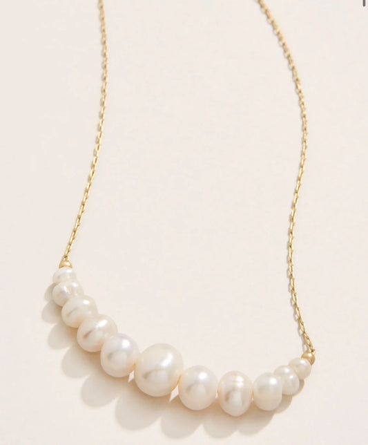 Spartina 449 Paragon Pearl Necklace 17"-Pearl