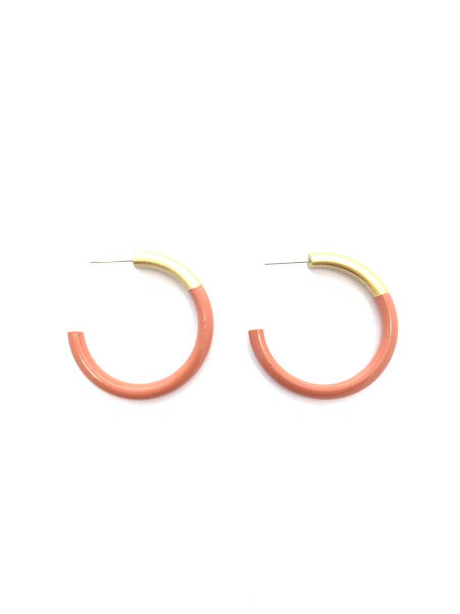 Accessory Jane "Liz" Medium Hoops-Clay