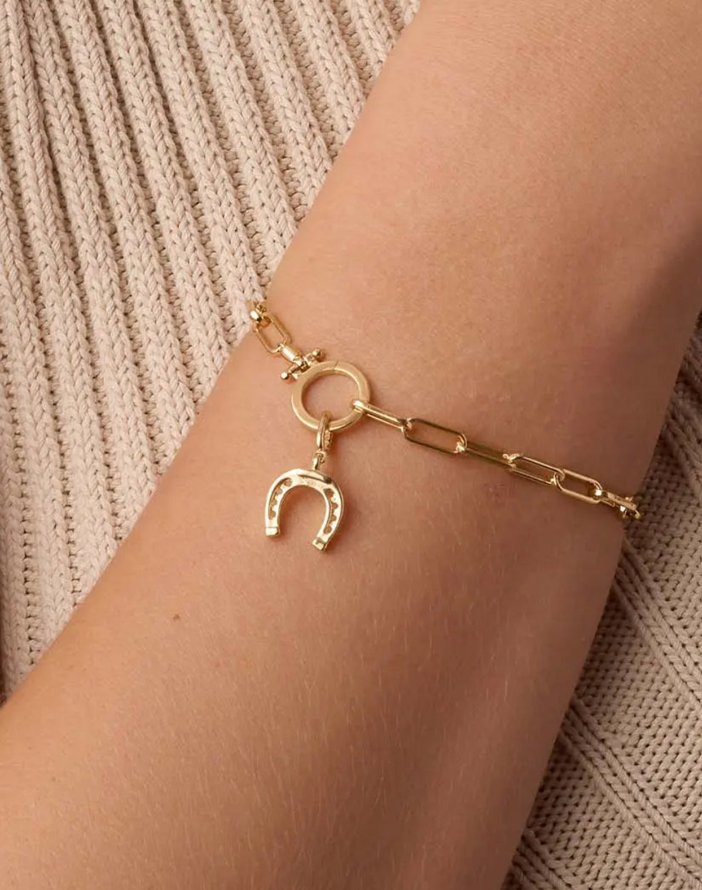 Gorjana Horseshoe Parker Charm-Gold