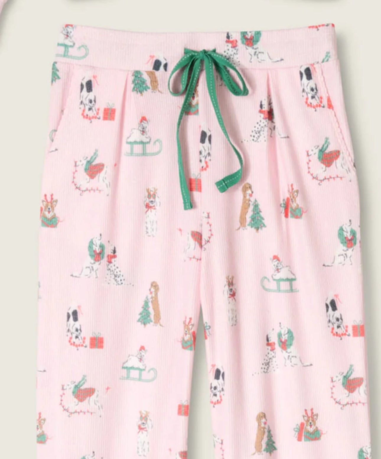 PJ Salvage "Peace & Pawlidays" Dog Print Pant