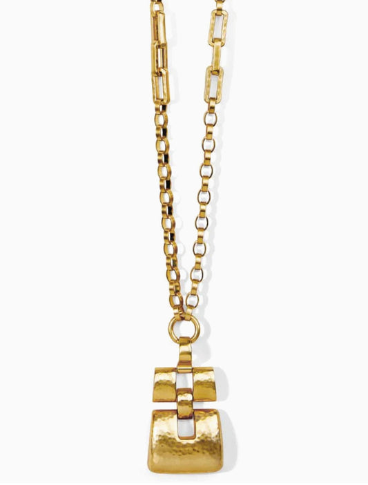 Brighton Dauphin Long Necklace-Gold