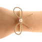 Beaded Blondes "Gold Bow" Bracelet-Standard 6.75"