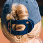 Teleties Large Flat Round Hairclip- Houston Astros