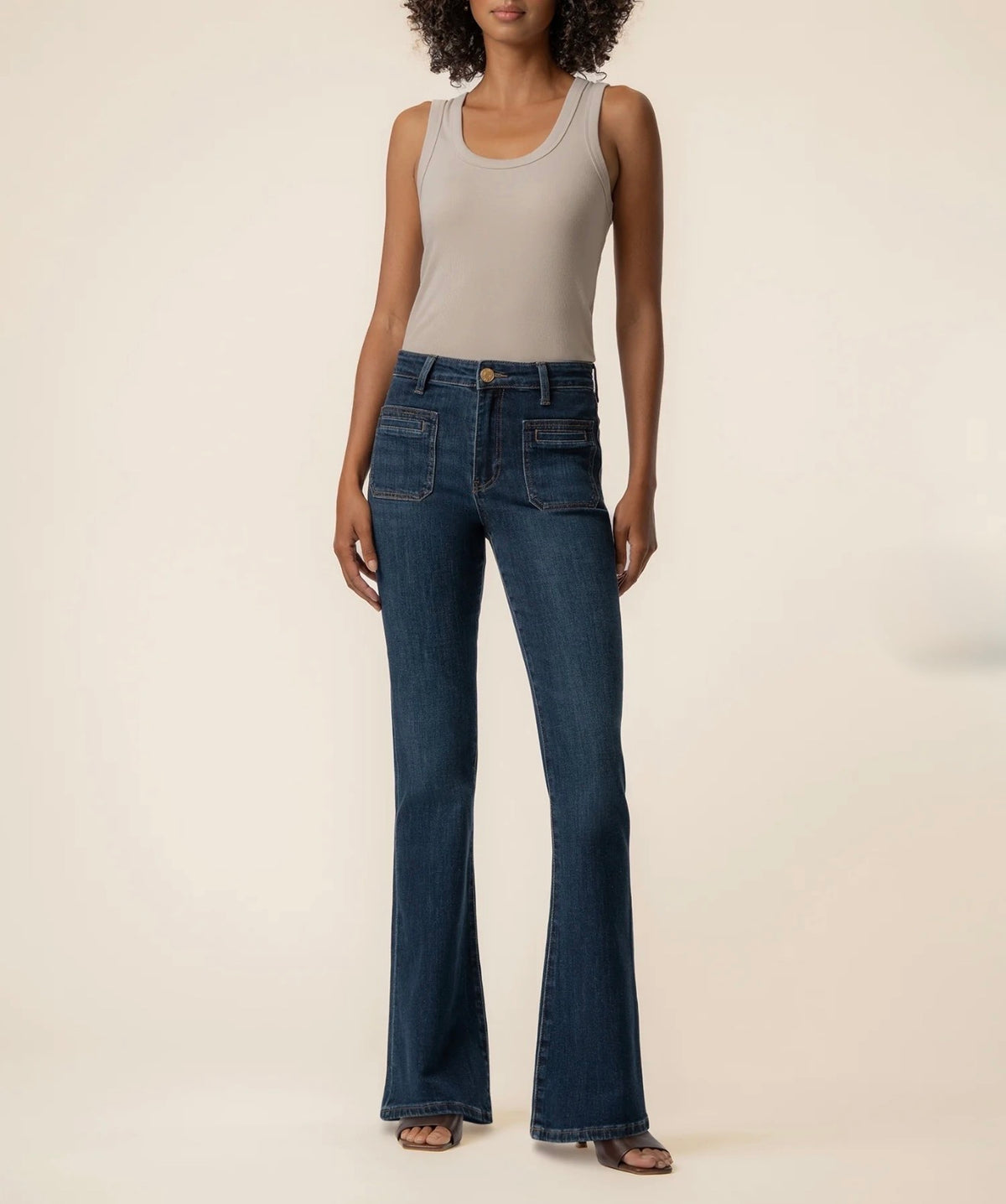 Kut from the Kloth "Ana" High Rise Baby Flare Leg- Ravishing