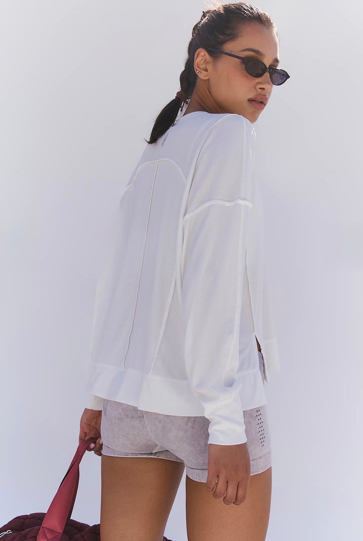 Free People Movement "All My Love" L/S Tee-White