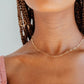 LeMel “Callie” Paperclip Chain Necklace-Gold