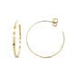 LeMel "Finley" Flat Hoop Earrings-Gold