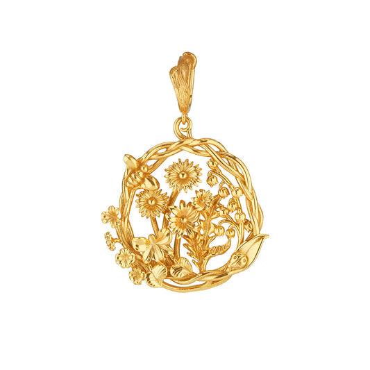 Capucine de Wulf “Meadow Wildflower” Pendant - Gold