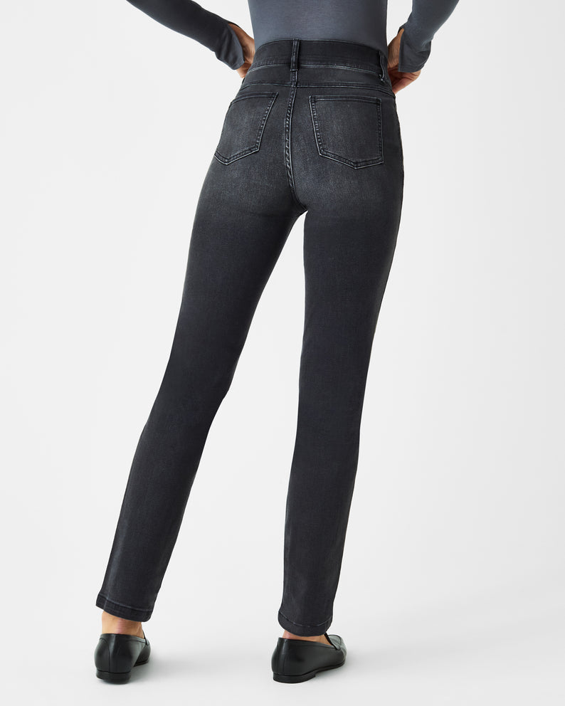 Spanx Straight Leg Jeans-Vintage Black