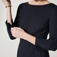 Spanx "The Perfect A-line" 3/4 Sleeve Dress-Classic Navy