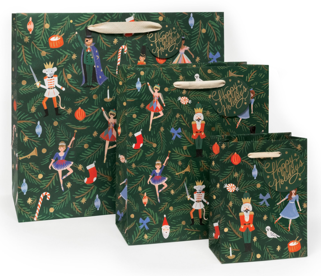 Rifle Paper Co. “Nutcracker” Gift Bags - Available in 4 Sizes