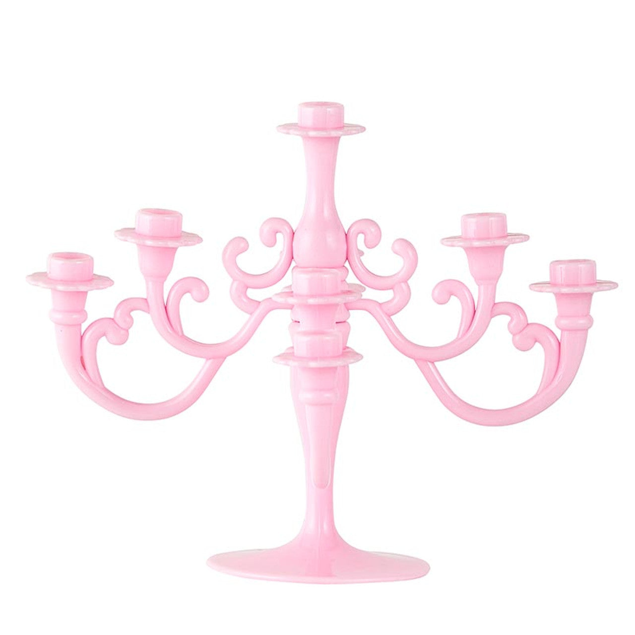 Slant Cake Candelabra - Pink (Candles included)