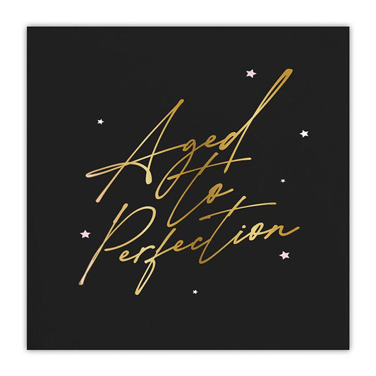 Slant Collections "Aged to Perfection" Napkin (Pack of 20)