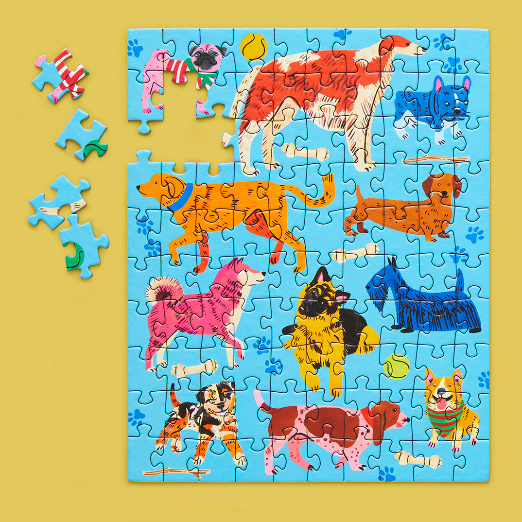 WerkShoppe “Pooches Playtime” 100 Piece Jigsaw Puzzle