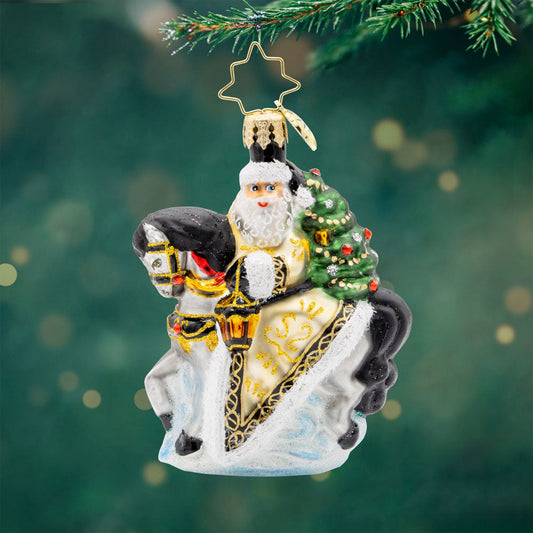 Christopher Radko Ornament-Golden Coat Calvary Gem