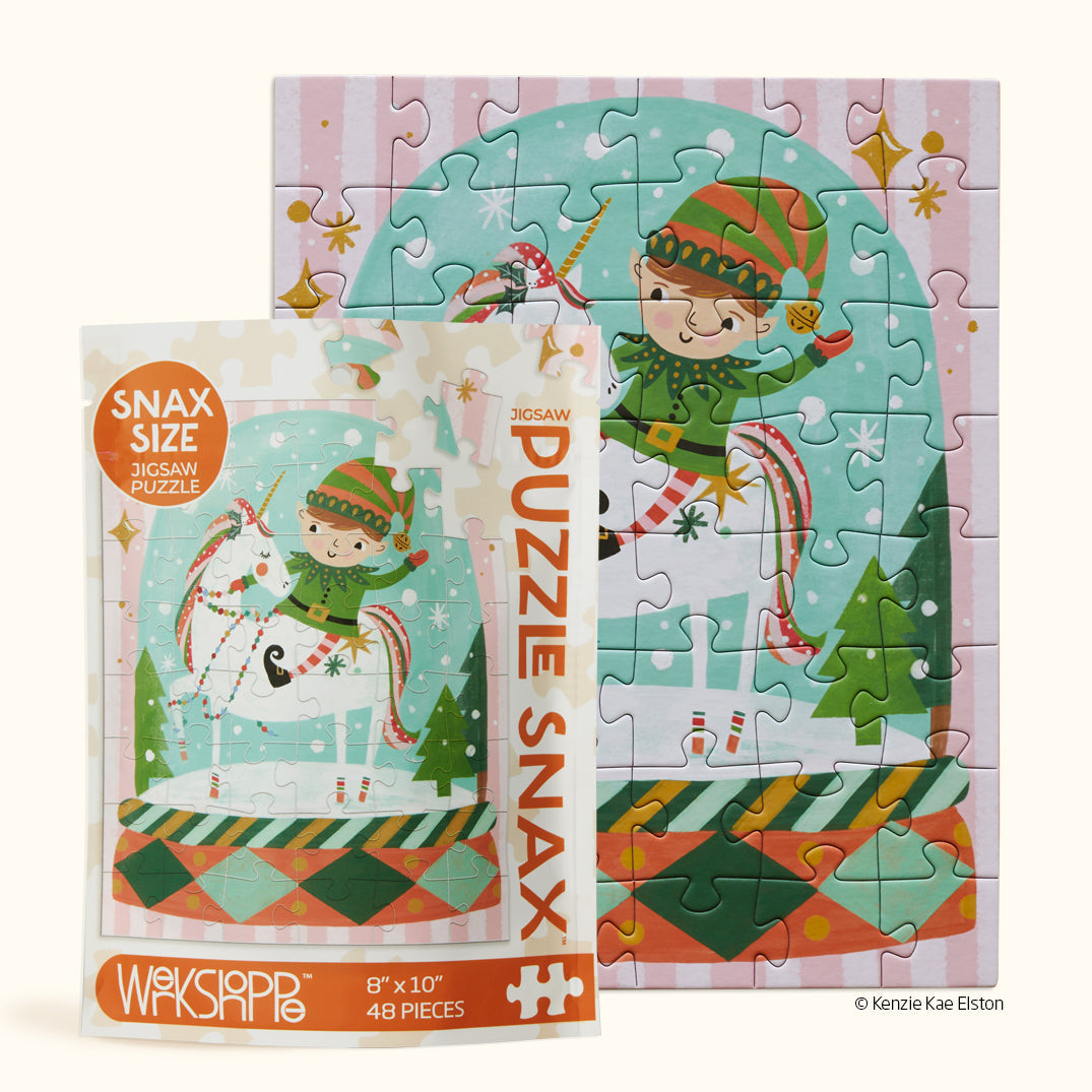 Werkshoppe Puzzle Snax 48 Piece - Magic Snow Globe