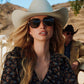 DIFF Eyewear Yellowstone "Rip Wheeler II"  Aviator G15 Polarized Sunglasses-Night Sky Black