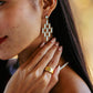 Capucine de Wulf Cleopatra Ring Band-Hammered Gold