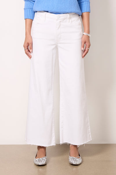 Kut from the Kloth "Meg" High Rise Fab Ab Wide Leg-Optic White