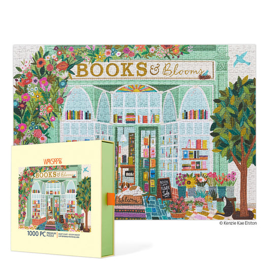 Werkshoppe "Books & Blooms" 1000 Piece Puzzle