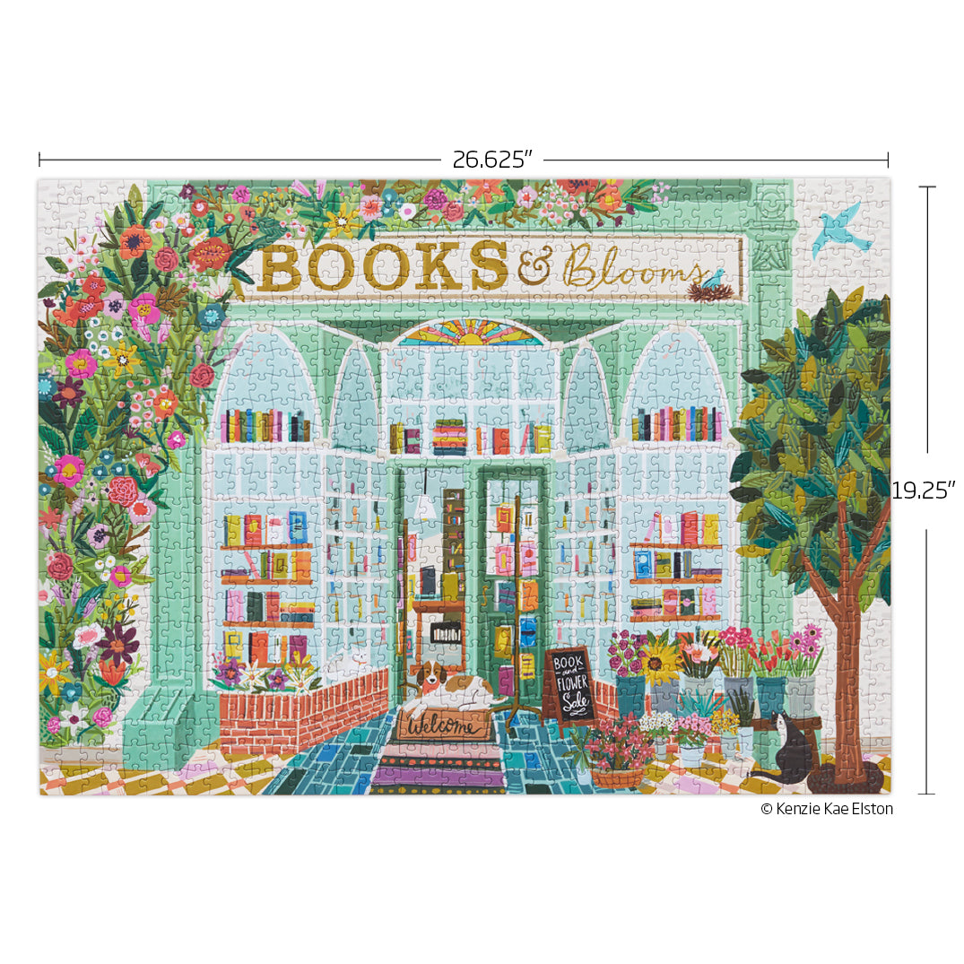 Werkshoppe "Books & Blooms" 1000 Piece Puzzle