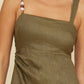 Lucy Paris “Fallon” Bead Detail Dress - Olive