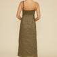 Lucy Paris “Fallon” Bead Detail Dress - Olive
