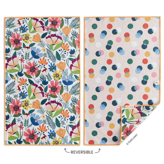 Werkshoppe "Field of Flowers"Microfiber Towel