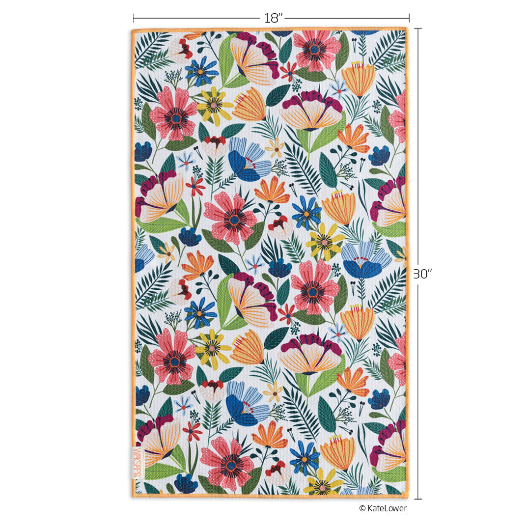 Werkshoppe "Field of Flowers"Microfiber Towel