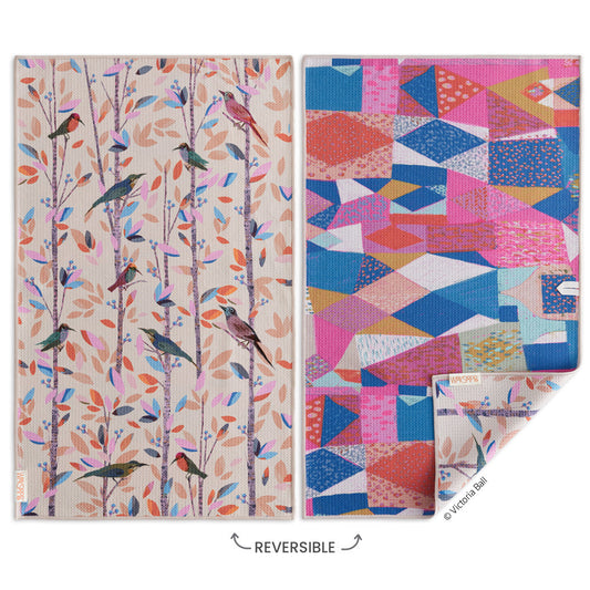 Werkshoppe Microfiber Towel-Songbirds