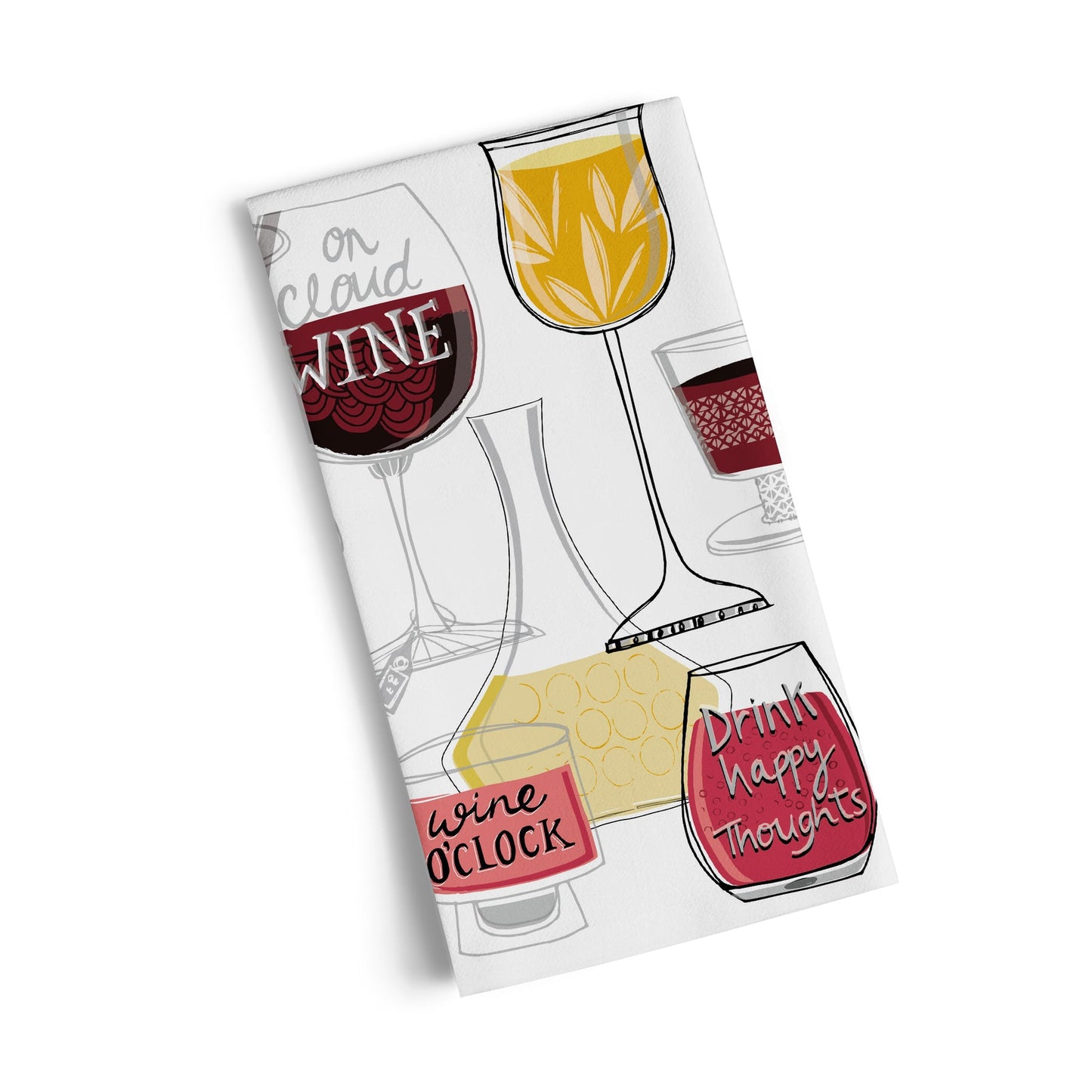 WerkShoppe “Wine Time” 100% Cotton Kitchen Tea Towel