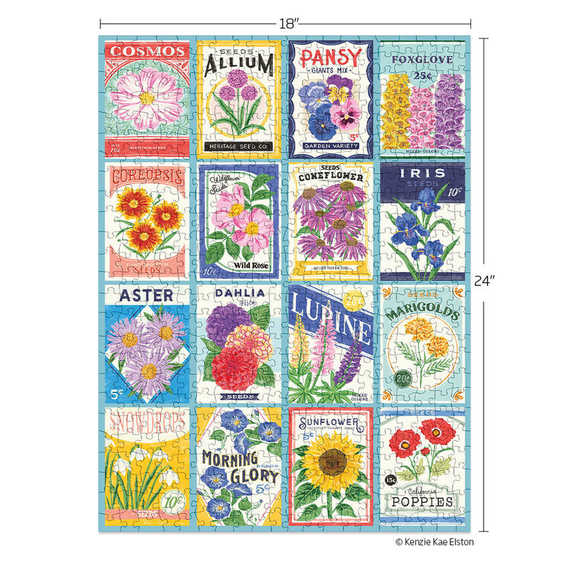 WerkShoppe "Seed Packet" 500 Piece Puzzle