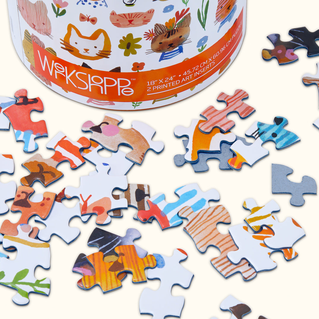 Werkshoppe “Kitty Parade” 500 Piece Puzzle