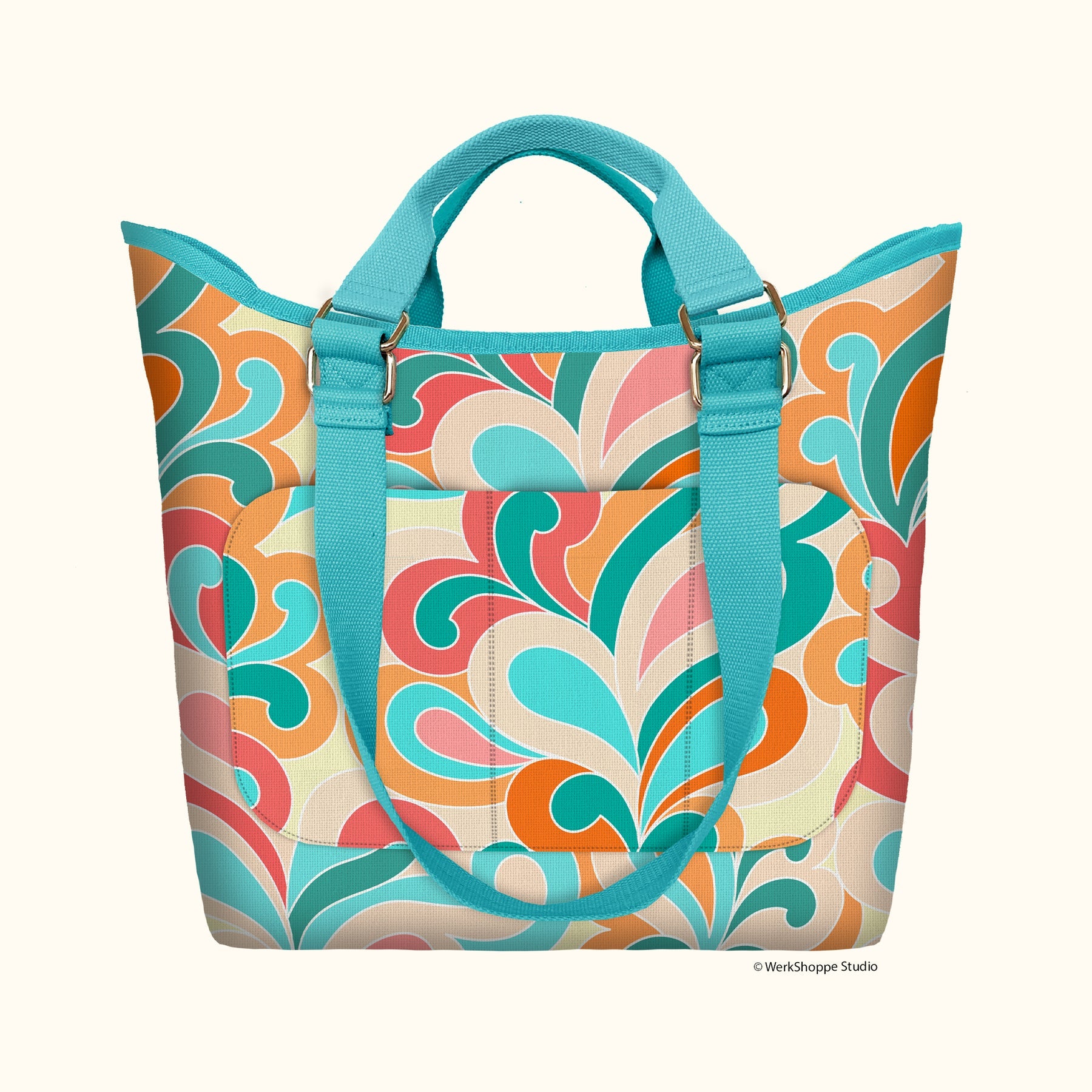 Go Big Tote Paisley Pop Adelaide's Boutique
