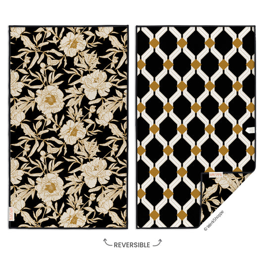 Werkshoppe "Ivory Roses" Microfiber Kitchen Towel