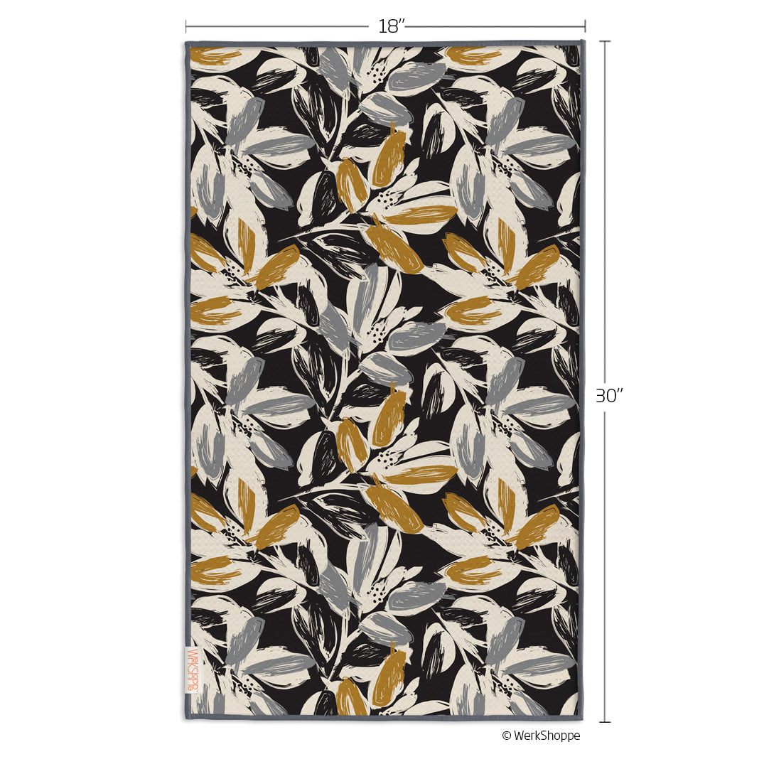 Werkshoppe "Leaf Tiles"Microfiber Towel