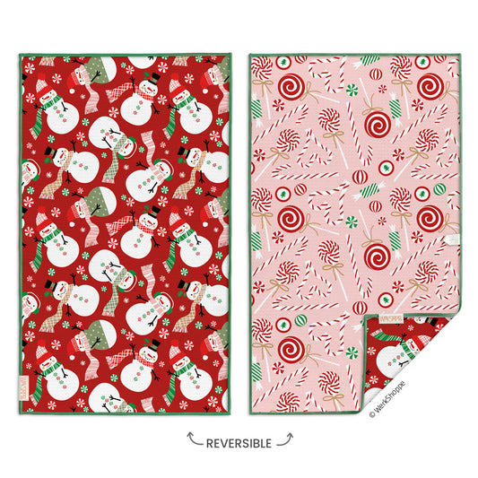 WerkShoppe “Peppermint Party” Microfiber Towel