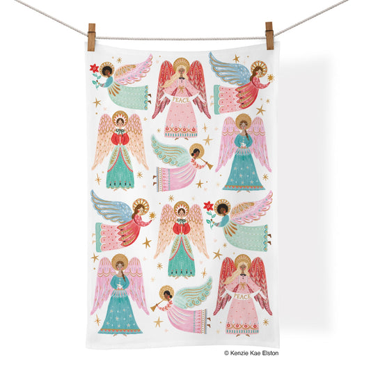 WerkShoppe “Heavenly Angels” Cotton Tea Towel